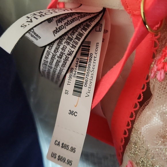 VS Unlined Heart Embroidery Push Up without Padding Bra - Picture 6 of 6